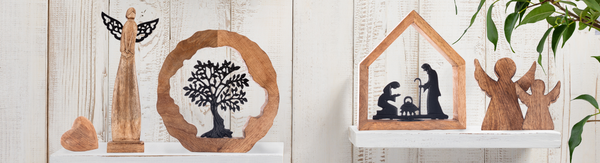 Krásne dekorácie z mangového dreva, anjeli, lampióny a ďalšie originálne dizajnové kúsky potešia každého.