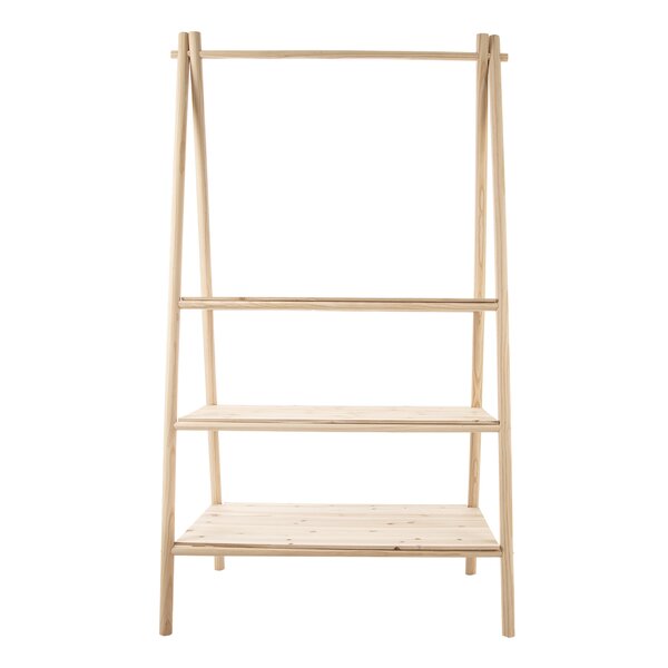 Drevený stojan s 3 policami 92x50x164 cm