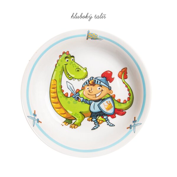 Jedálenská detská súprava rytier 3 diely