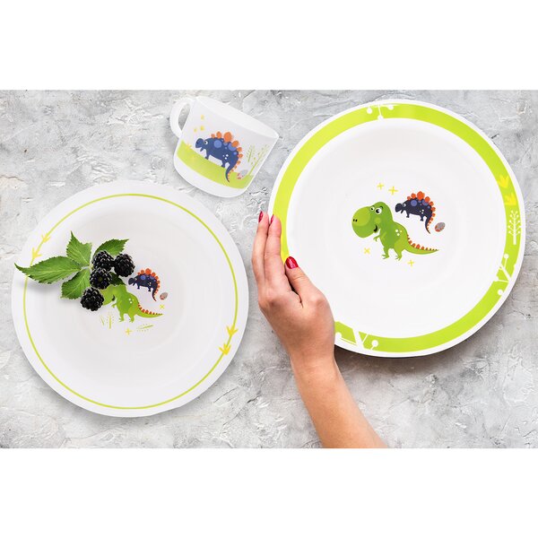 Jedálenská detská sada dino 3 diely