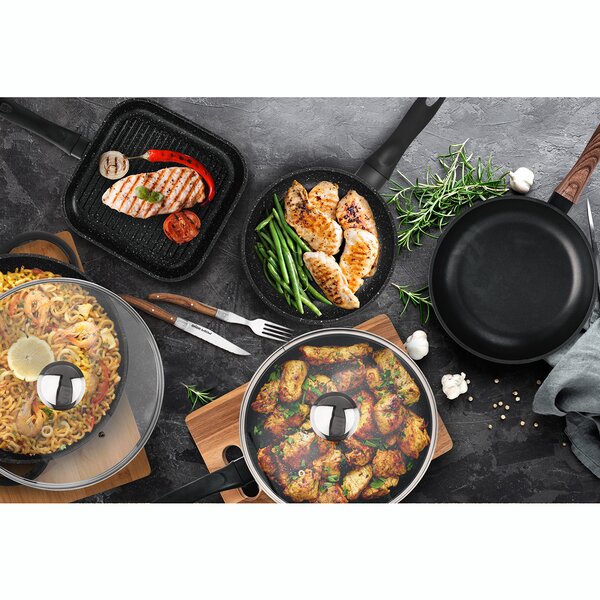 Panvica GRANDE Wok s pokrievkou pr. 32 cm