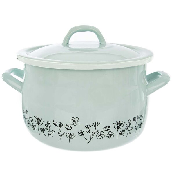 Hrniec LÚKA zelený s pokrievkou 4,8 l