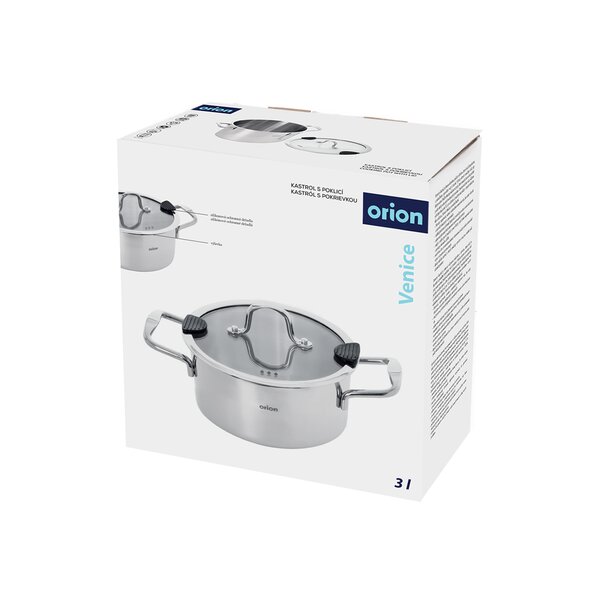 Kastról VENICA s pokrievkou 3 l