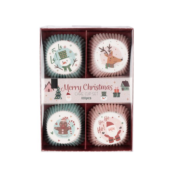 Cukrársky košíček vianočný pr. 5 cm 100 ks