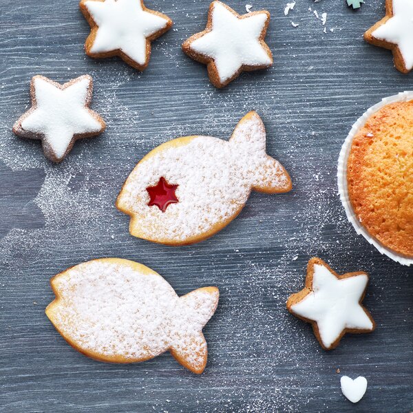 Vykrajovačka ryba sada 2 ks