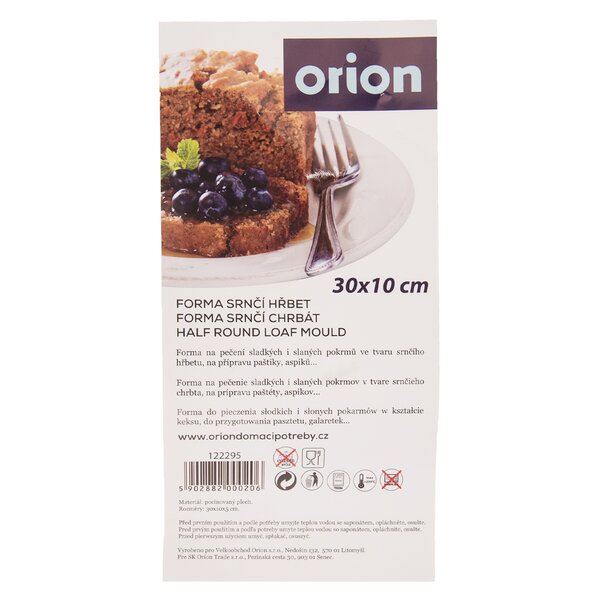 Forma na pečenie srnčí chrbát 30x10 cm