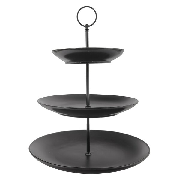 Servírovací stojan BLACK 3 poschodia