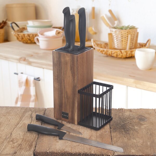 Stojan na nože s 5 ks nožov