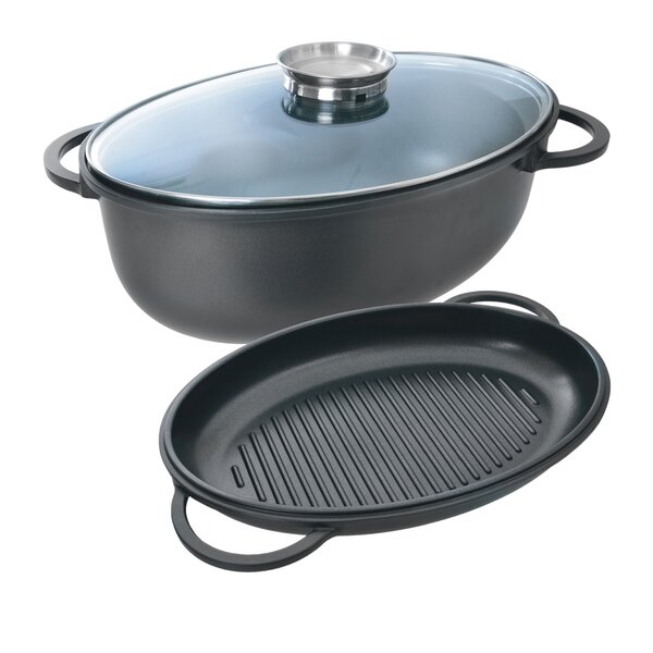 Pekáč Aroma s poklopom obojstranný 43x30 cm