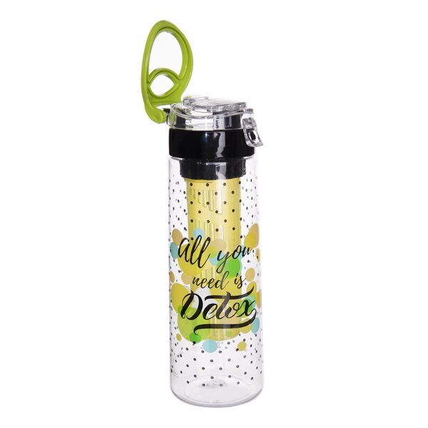 Nápojová fľaša s uzáverom a filtrom DETOX 0,75 l