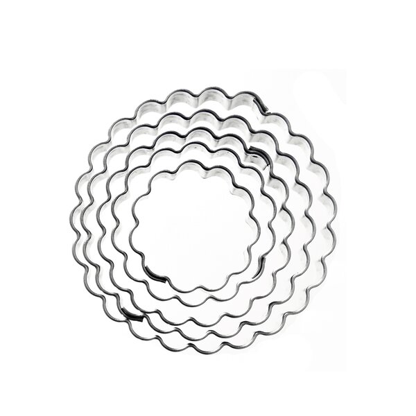 Vykrajovačka koliesko vlnky sada 5 ks