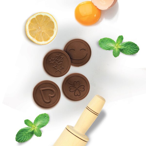 Pečiatka na pečenie súprava 4 dekory