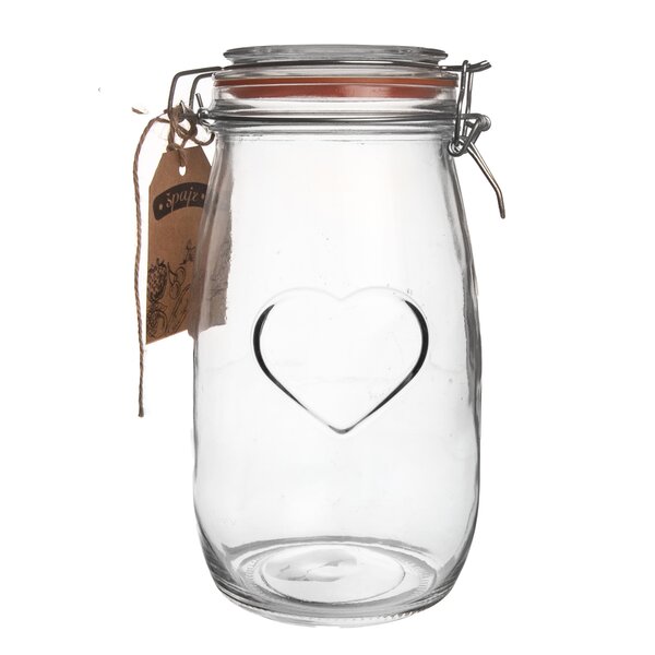 Dóza s klipovým uzáverom Bela 1,5 l srdce