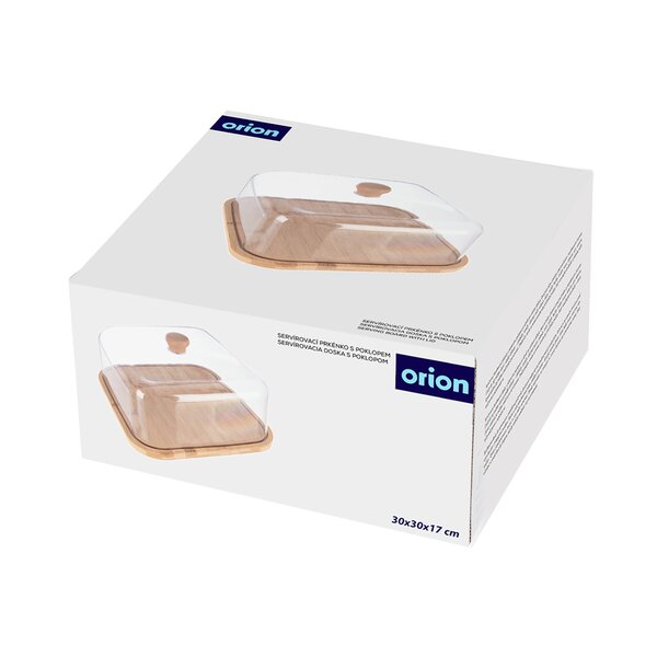 Servírovacia doska s poklopom 30x30x17 cm