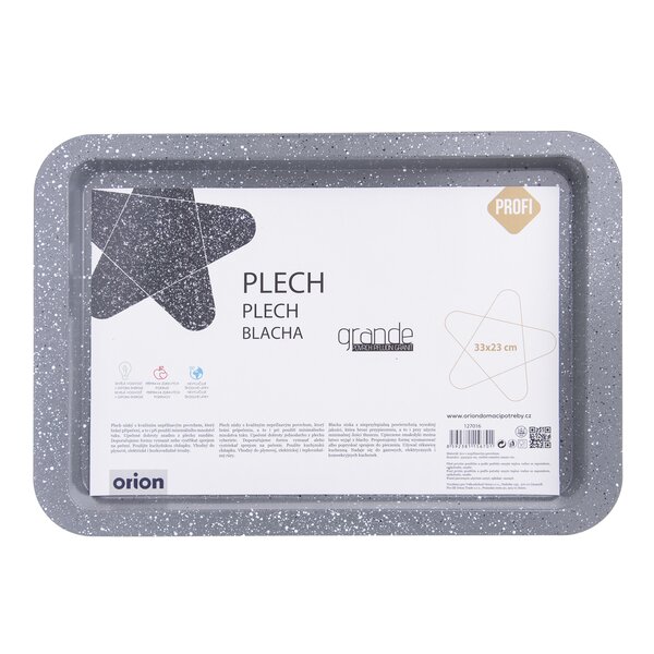 Plech na pečenie GRANDE 33x23 cm