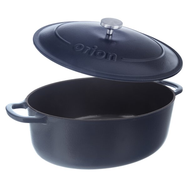 Pekáč s poklopom LIATINA SMALT 42x27 cm