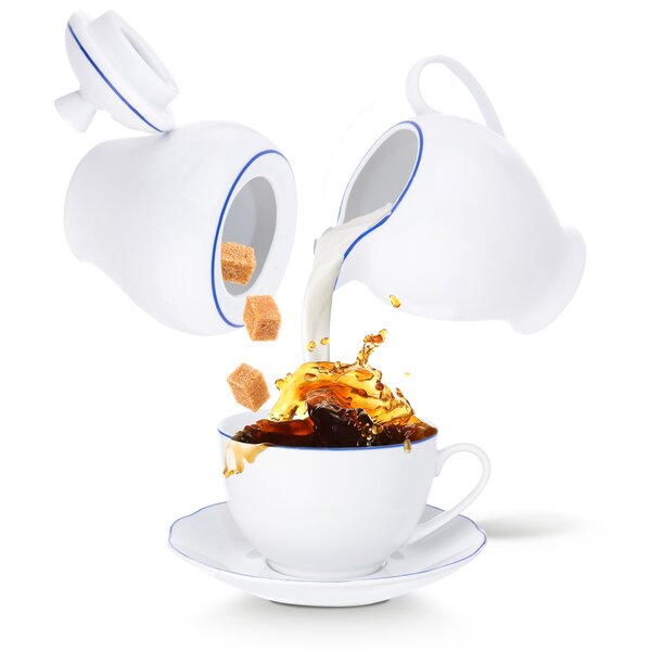 Hrnček s podšálkou Blue line 0,28 l