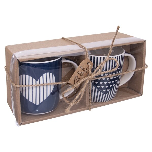 Hrnček Just Love SRDCE 0,39 l 2 ks