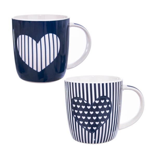 Hrnček Just Love SRDCE 0,39 l 2 ks