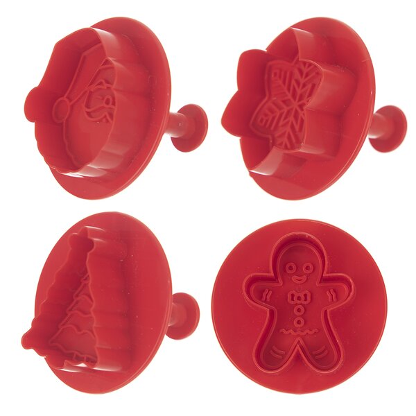 Vykrajovačka s piestom Vianoce 4 ks