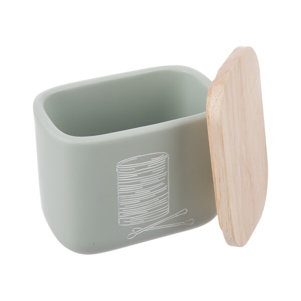 Dóza na vatové tyčinky a tampóny GREENISH