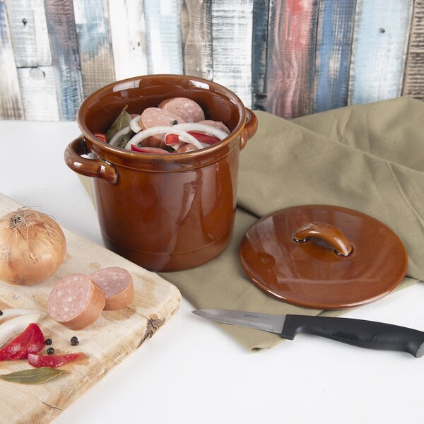 Hrniec na sadlo s vekom 1,1 l 