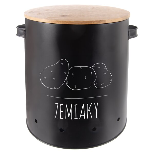 Dóza pr. 22,5 cm Zemiaky BLACK