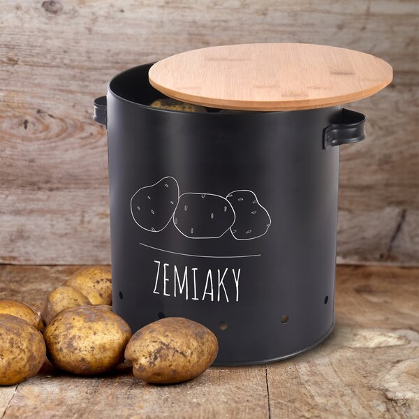 Dóza pr. 22,5 cm Zemiaky BLACK