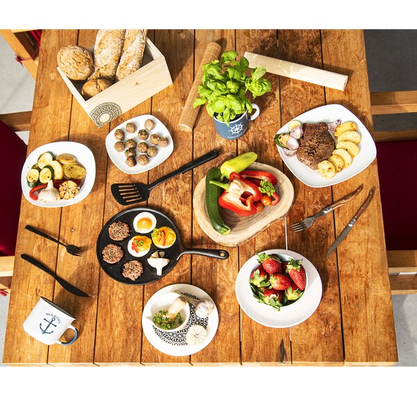 Plytký tanier MONA 24x24 cm