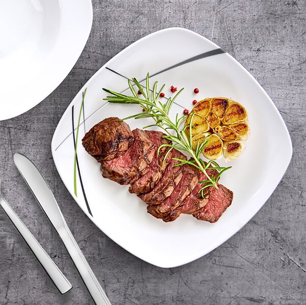 Plytký tanier Green 24x24 cm