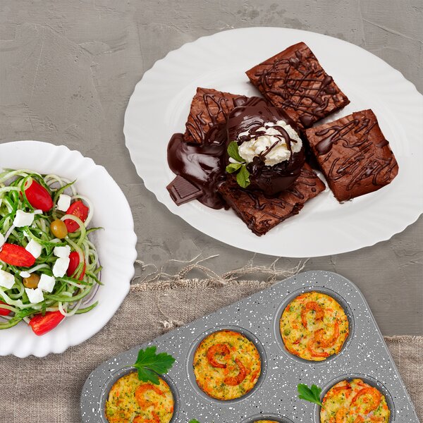 Servírovací tanier LUNA vlnky 23x15 cm