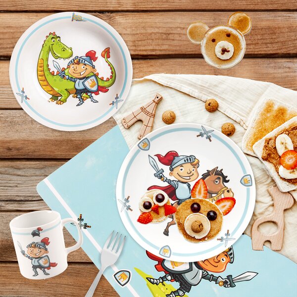 Hlboký detský tanier rytier pr. 19 cm