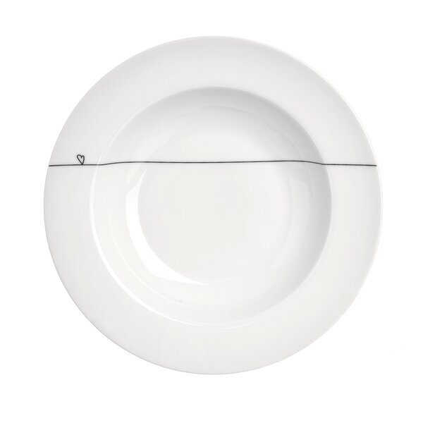 Hlboký tanier SRDIEČKA pr. 22 cm