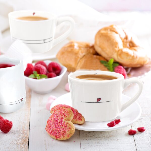 Hrnček SRDIEČKA linky 0,23 l 2 ks