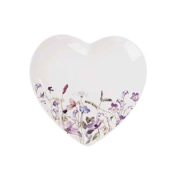 Dezertný tanier LÚKA srdce 17,5x17 cm