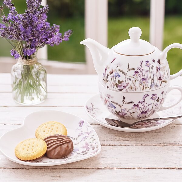 Dezertný tanier LÚKA srdce 17,5x17 cm