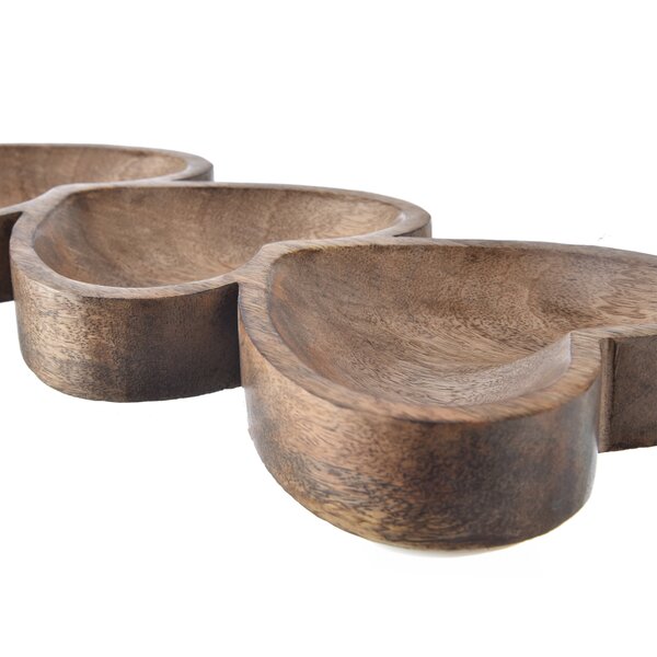 Servírovacia miska delená MANGO srdce