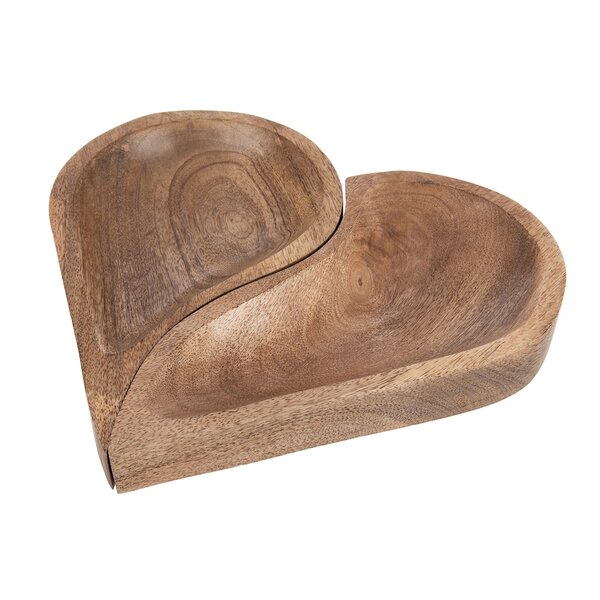 Servírovacia miska delená MANGO srdca