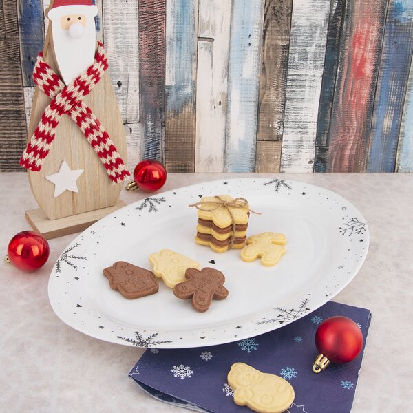 Servírovací tanier VLOČKA 35x23,7 cm