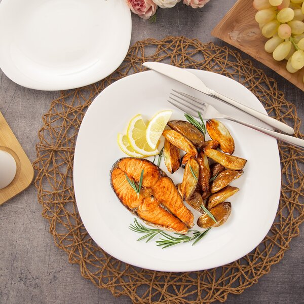 Jedálenská sada LUNA black and white 18 dielov