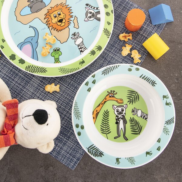 Hlboký detský tanier safari pr. 16 cm