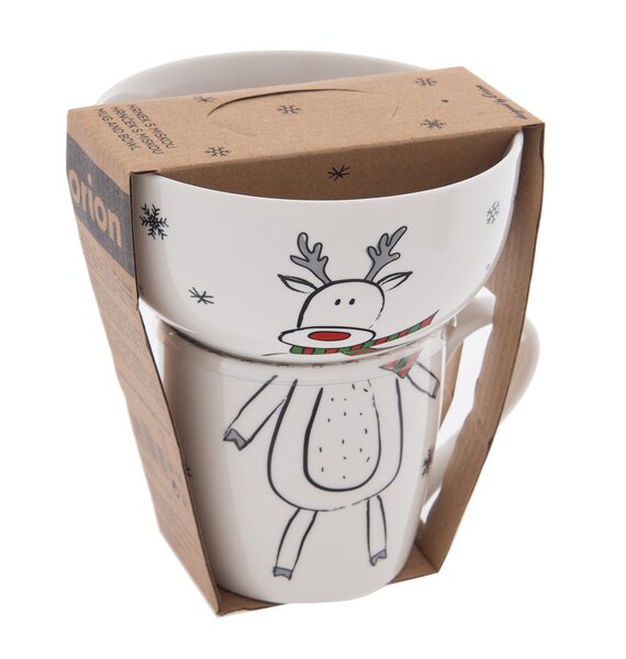 Hrnček s miskou sob 0,35 l