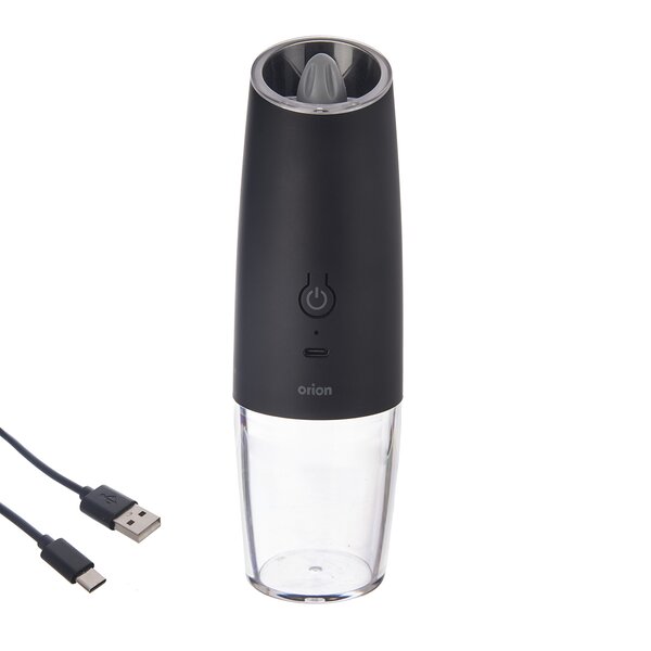 Akumulátorový mlynček na korenie s LED osvetlením