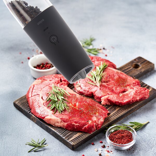 Akumulátorový mlynček na korenie s LED osvetlením