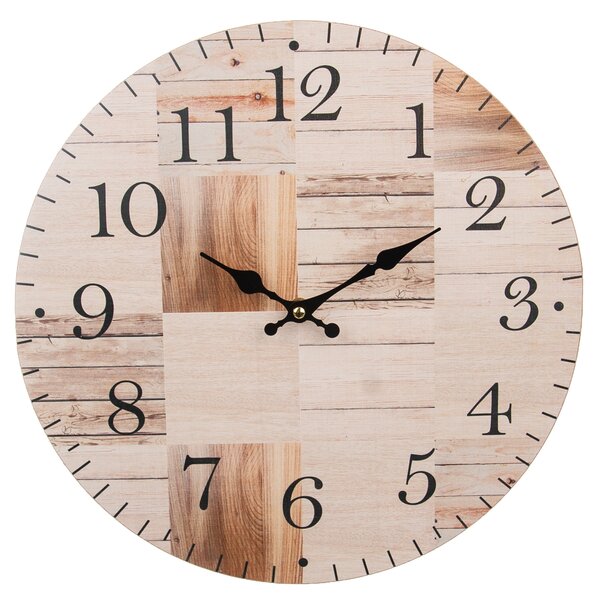 Hodiny nástenné Drevo pr. 33,5 cm
