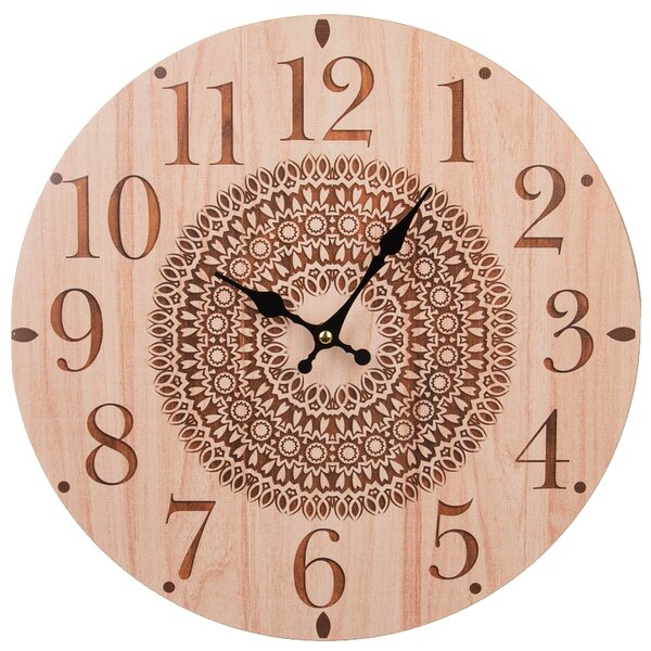 Hodiny nástenné MANDALA pr. 33,5 cm