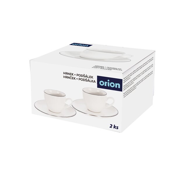 Hrnček s podšálkou Decora espresso 0,1 l 2 ks