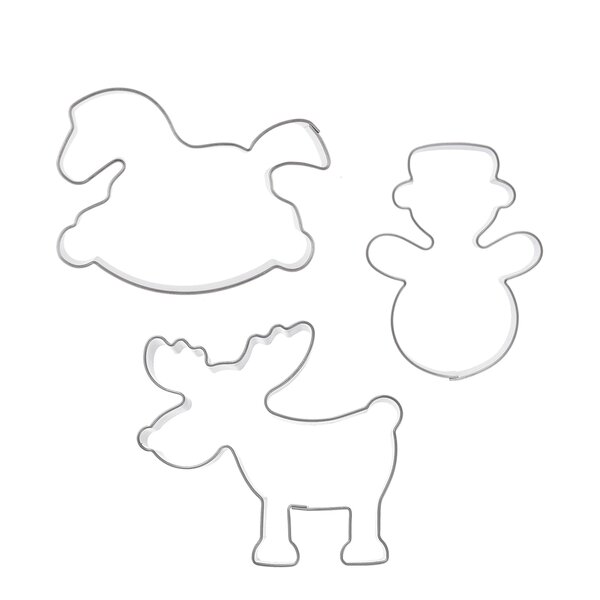 Vykrajovač zima sada 3 ks