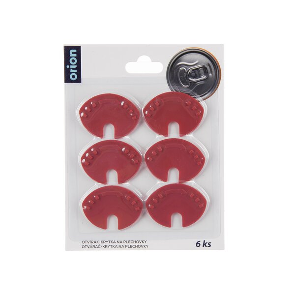 Otvárač-krytka na nápojové plechovky 6 ks