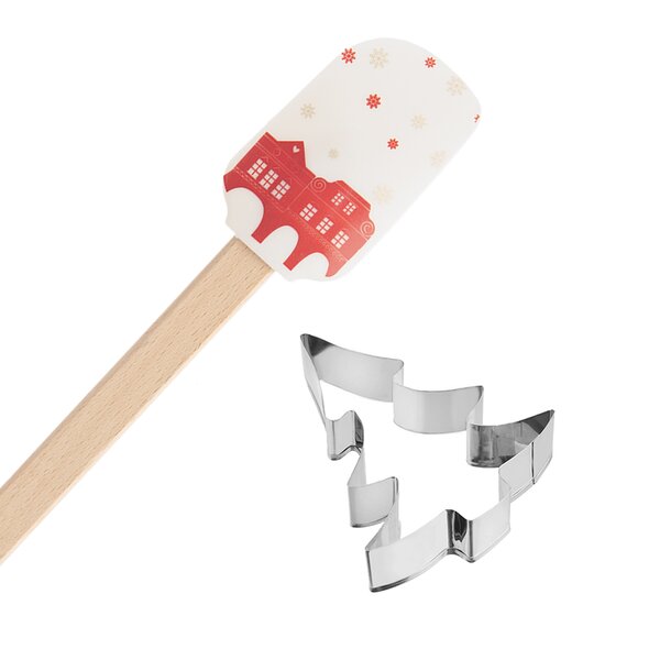 Darčeková stierka s vykrajovačkou DOMKY zlatá